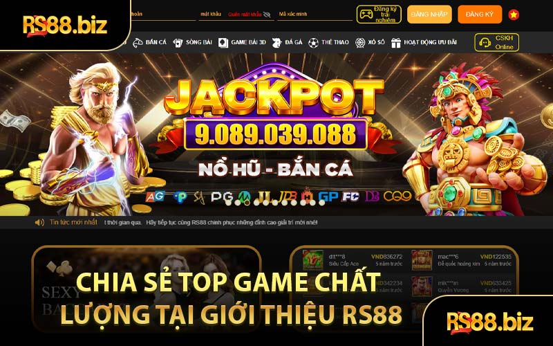 Giới Thiệu RS88 - Link Vào Hệ Thống Game Cược Online Uy Tín